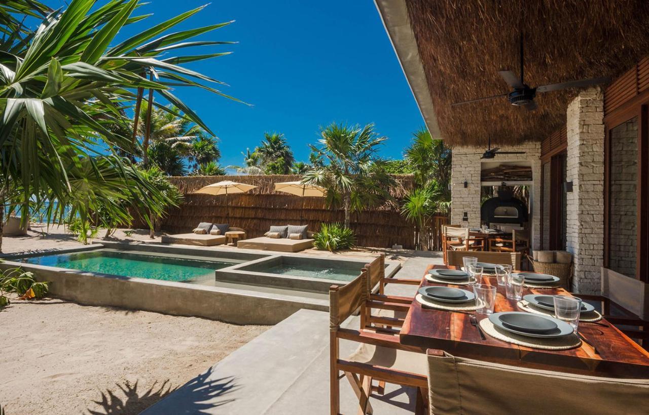 Beachfront Villa in Tankah Bay Tulum Exterior foto